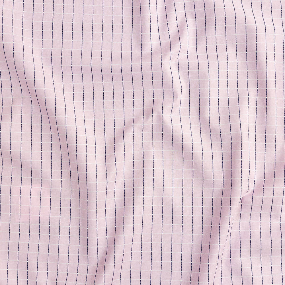 Premium Pink Woven Checks Dobby Cotton Shirting Premium Pink Woven Checks Dobby Cotton Shirting