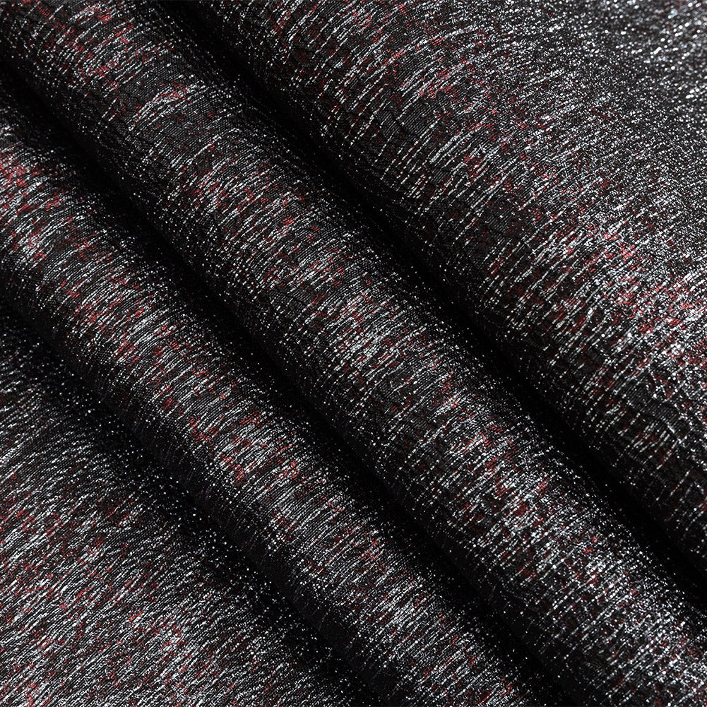 Metallic Wine and Silver Crackle Luxury Brocade Detail Metallic Wine and Silver Crackle Luxury Brocade Detail