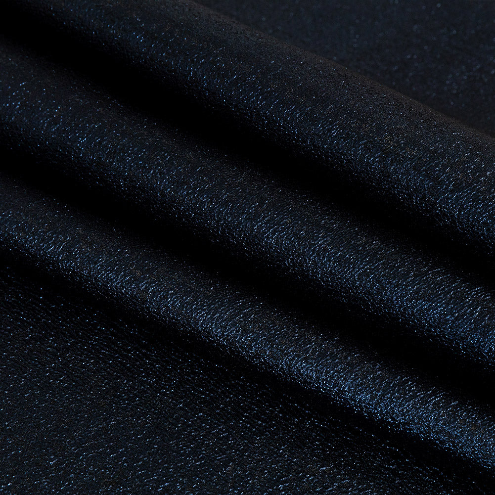 Metallic Navy Crackle Luxury Brocade Detail Metallic Navy Crackle Luxury Brocade Detail