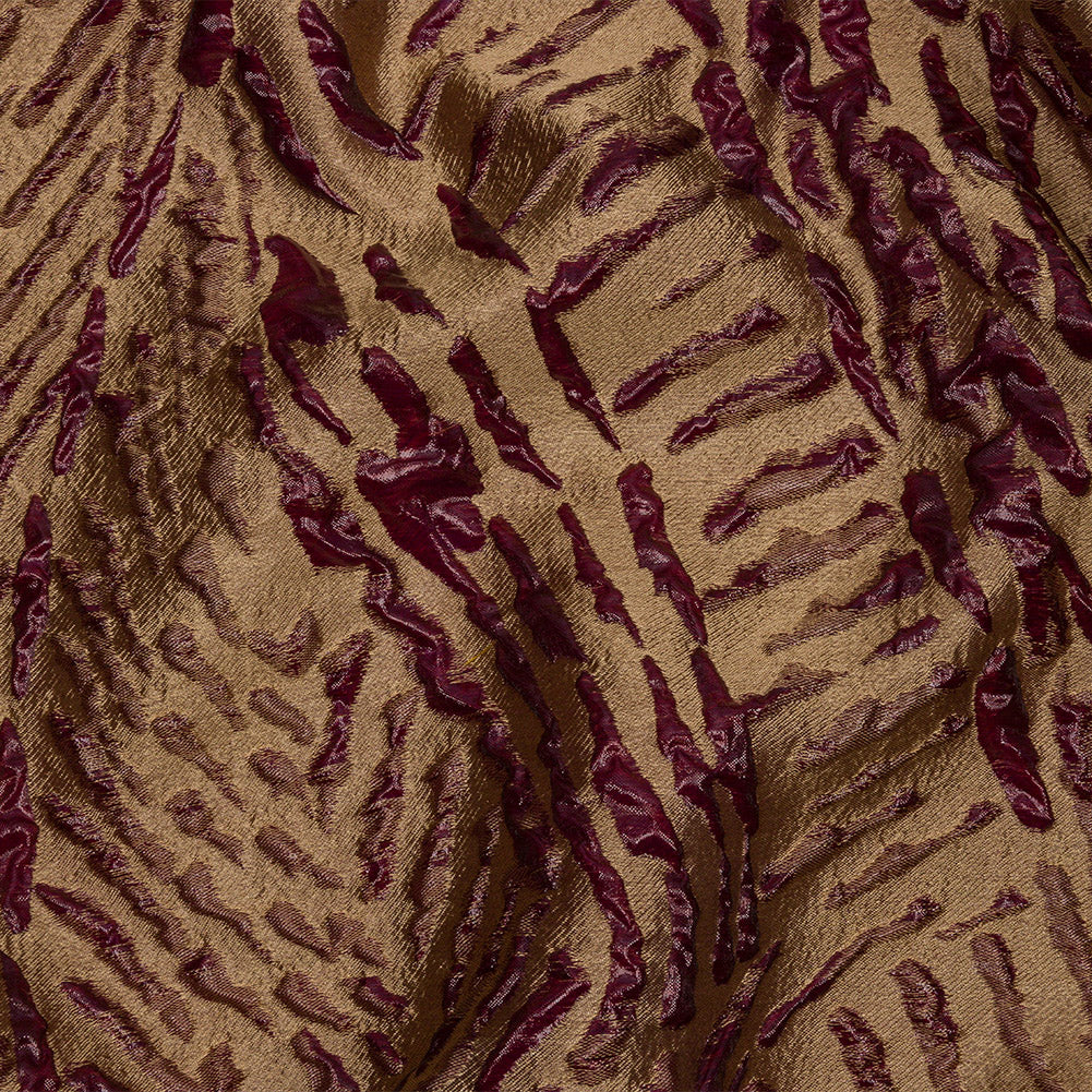 Metallic Wine and Gold Abstract Luxury Brocade Metallic Wine and Gold Abstract Luxury Brocade
