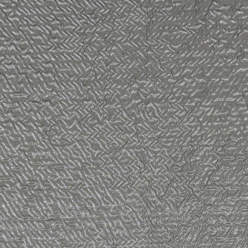 Capella Metallic Silver Wavy Luxury Brocade Capella Metallic Silver Wavy Luxury Brocade