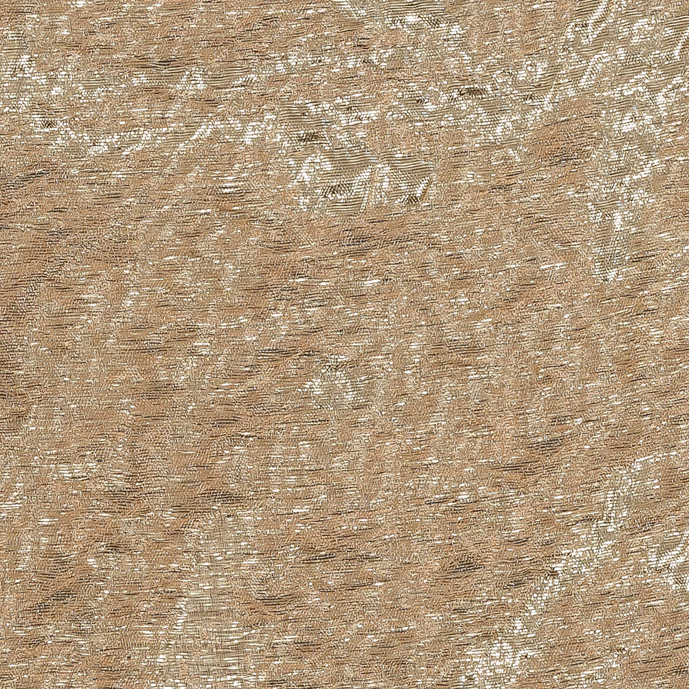 Metallic Gold and Creamsicle Abstract Luxury Brocade - Detail Metallic Gold and Creamsicle Abstract Luxury Brocade - Detail