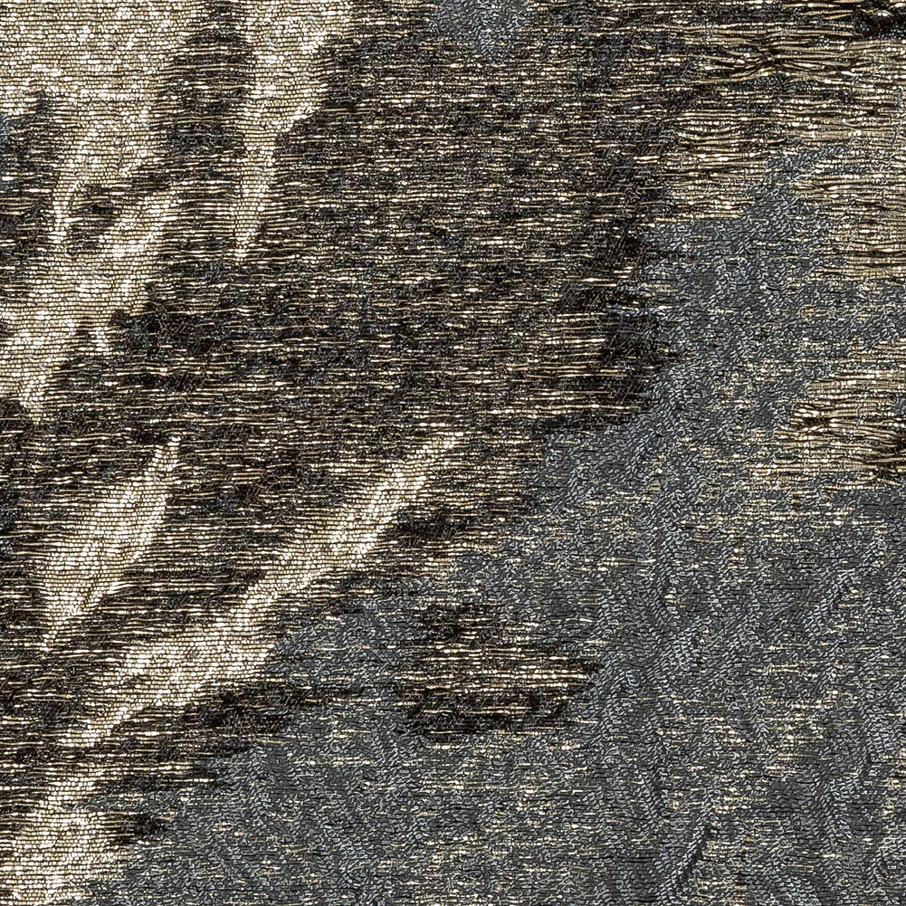 Metallic Gold and Black Abstract Luxury Brocade - Detail Metallic Gold and Black Abstract Luxury Brocade - Detail
