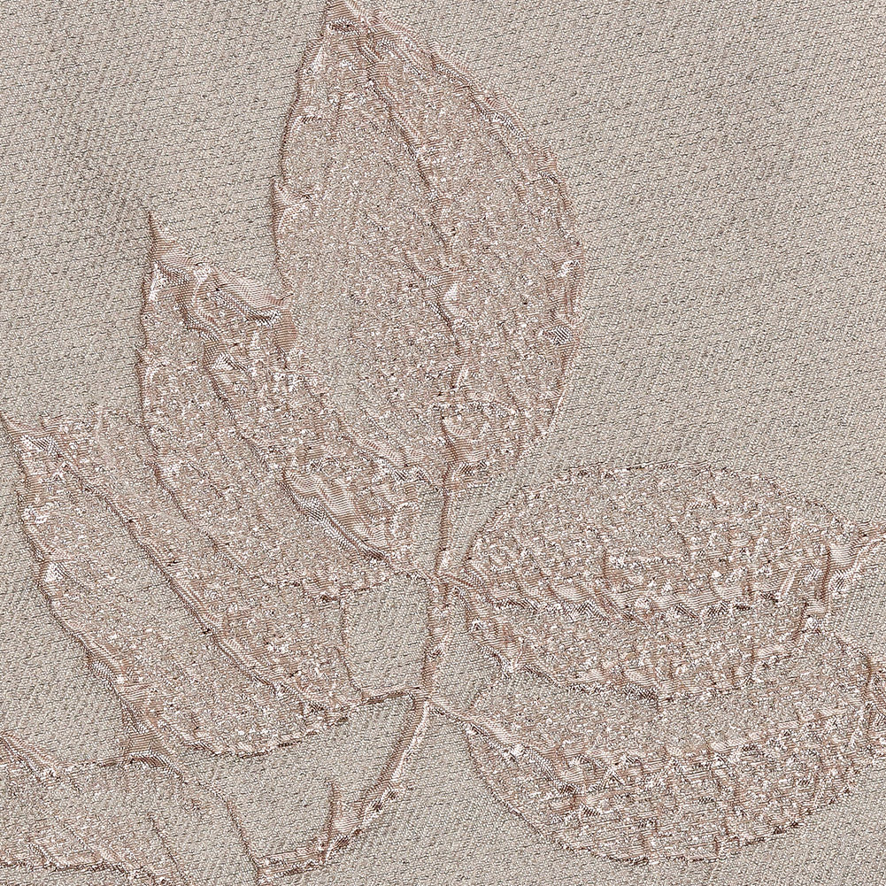 Metallic Dusty Rose Floral Luxury Brocade - Detail Metallic Dusty Rose Floral Luxury Brocade - Detail