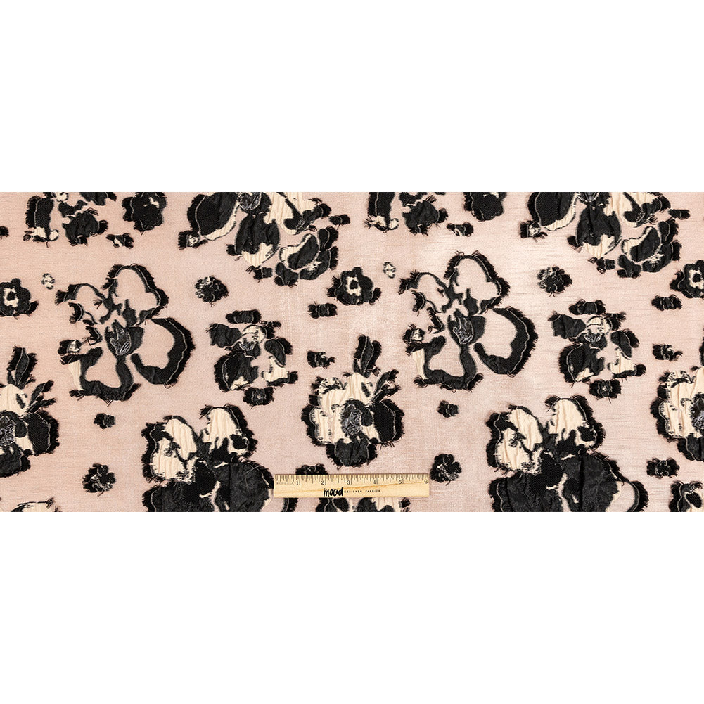Peach and Dusty Rose Floral Luxury Brocade - Full Peach and Dusty Rose Floral Luxury Brocade - Full
