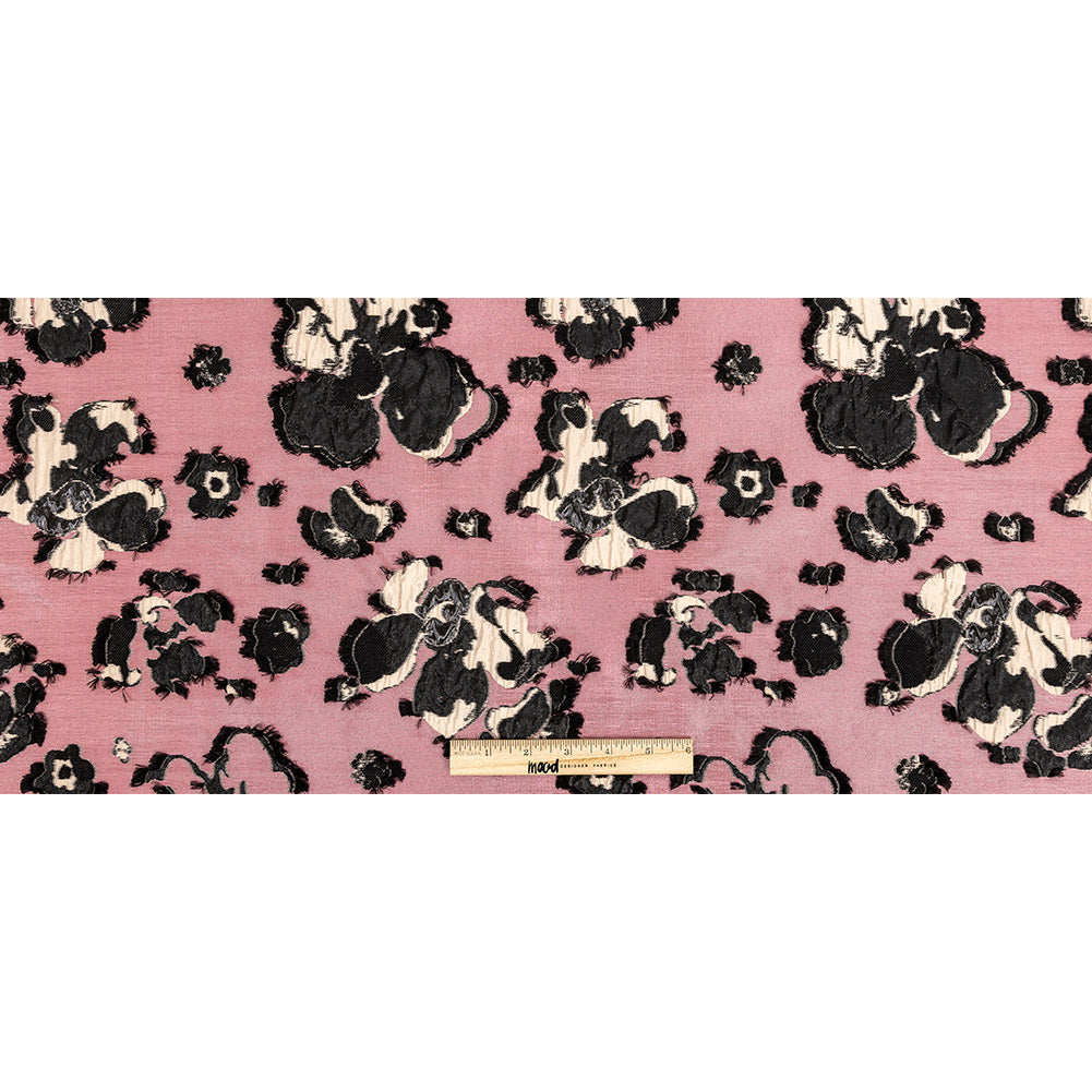 Pink and Beige Floral Luxury Brocade - Full Pink and Beige Floral Luxury Brocade - Full