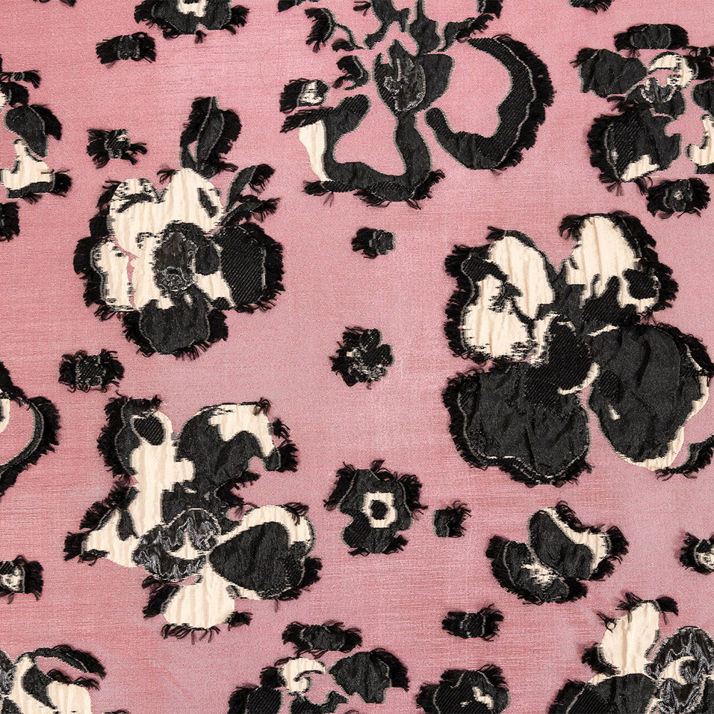 Pink and Beige Floral Luxury Brocade Pink and Beige Floral Luxury Brocade