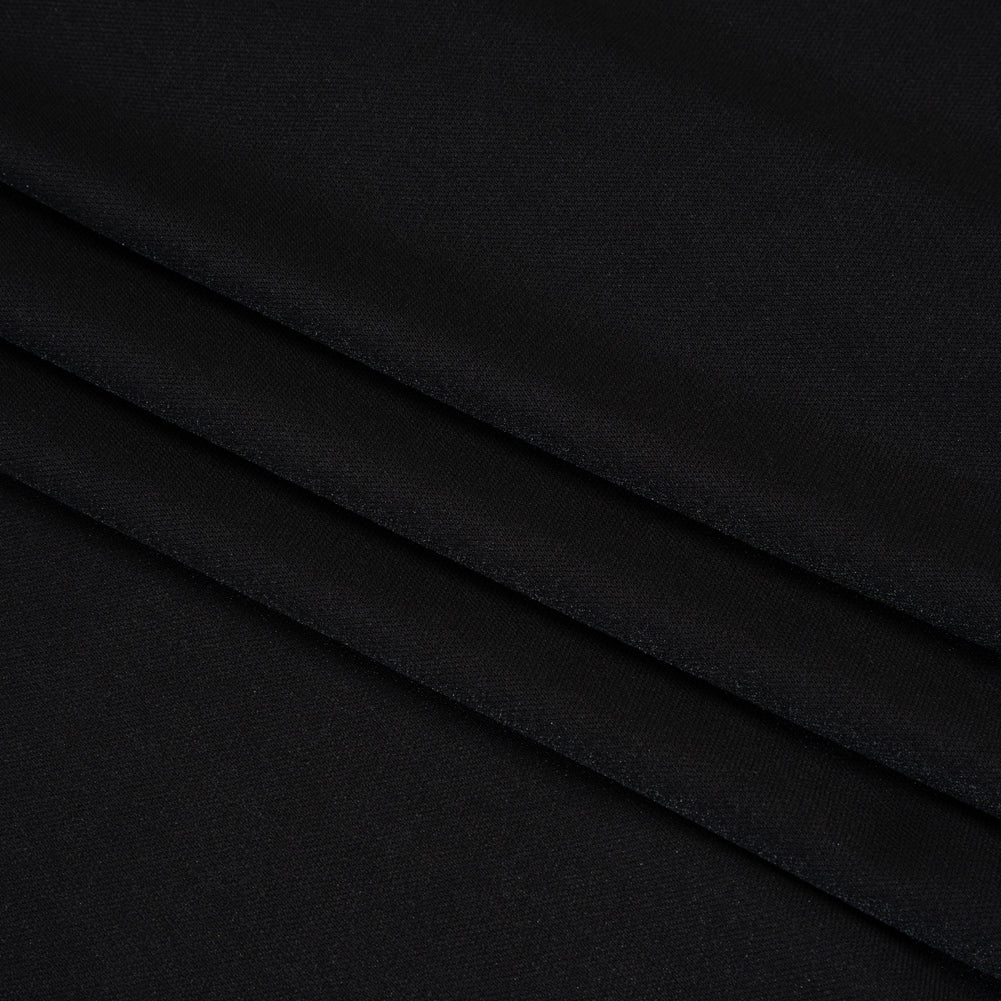 Polyester Pongee Knit Lining - Black - Luca Collection Folded Polyester Pongee Knit Lining - Black - Luca Collection Folded
