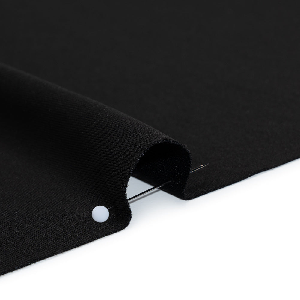 Polyester Pongee Knit Lining - Black - Luca Collection Detail Polyester Pongee Knit Lining - Black - Luca Collection Detail