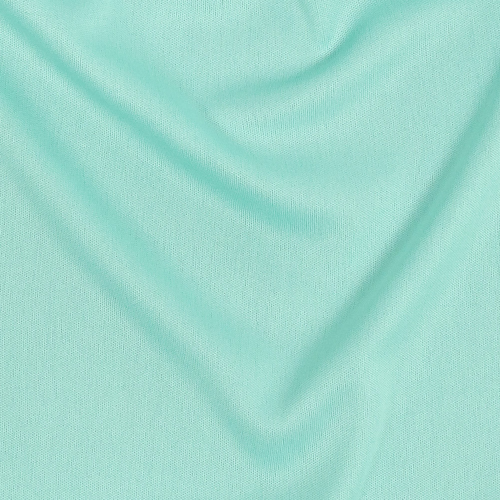 Polyester Pongee Knit Lining - Aqua - Luca Collection - Detail Polyester Pongee Knit Lining - Aqua - Luca Collection - Detail