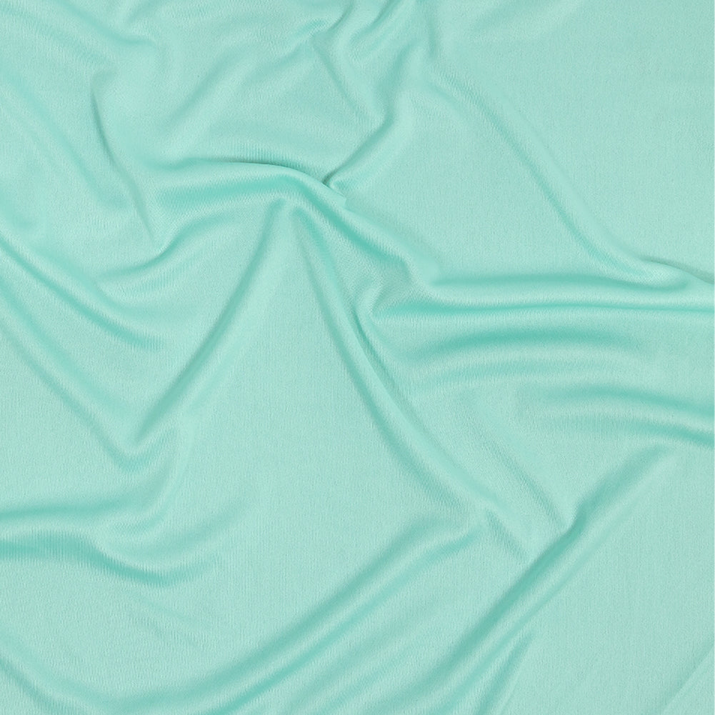 Polyester Pongee Knit Lining - Aqua - Luca Collection Polyester Pongee Knit Lining - Aqua - Luca Collection