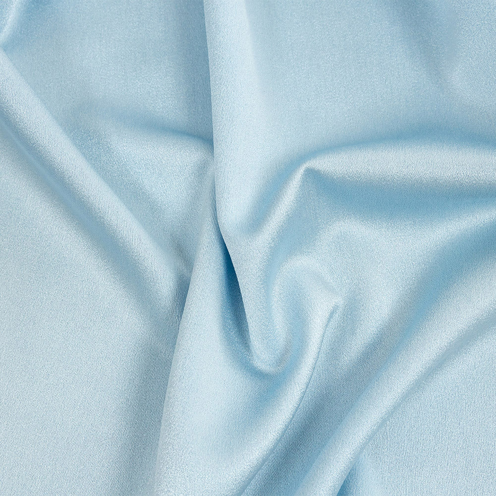 Lux Polyester Crepe Back Satin - Sky Blue - Isla Collection Lux Polyester Crepe Back Satin - Sky Blue - Isla Collection