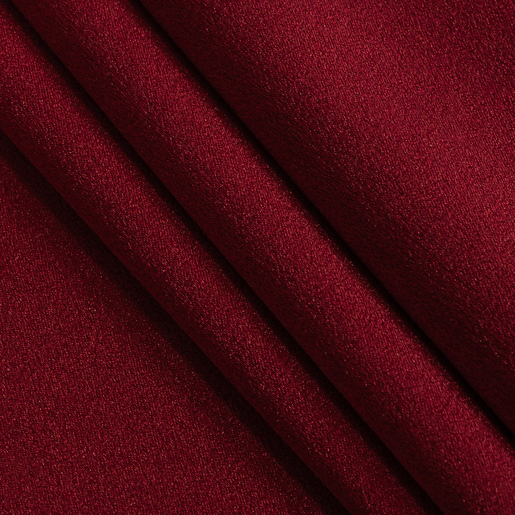 Lux Polyester Crepe Back Satin - Wine - Isla Collection - Folded Lux Polyester Crepe Back Satin - Wine - Isla Collection - Folded