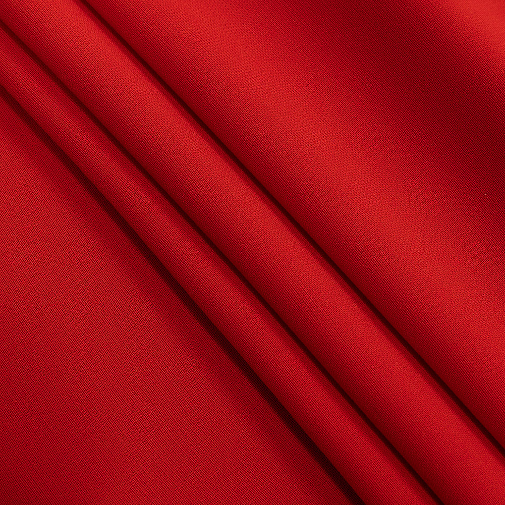 Polyester 4-Ply Crepe - Red - Suzie Collection - Folded Polyester 4-Ply Crepe - Red - Suzie Collection - Folded