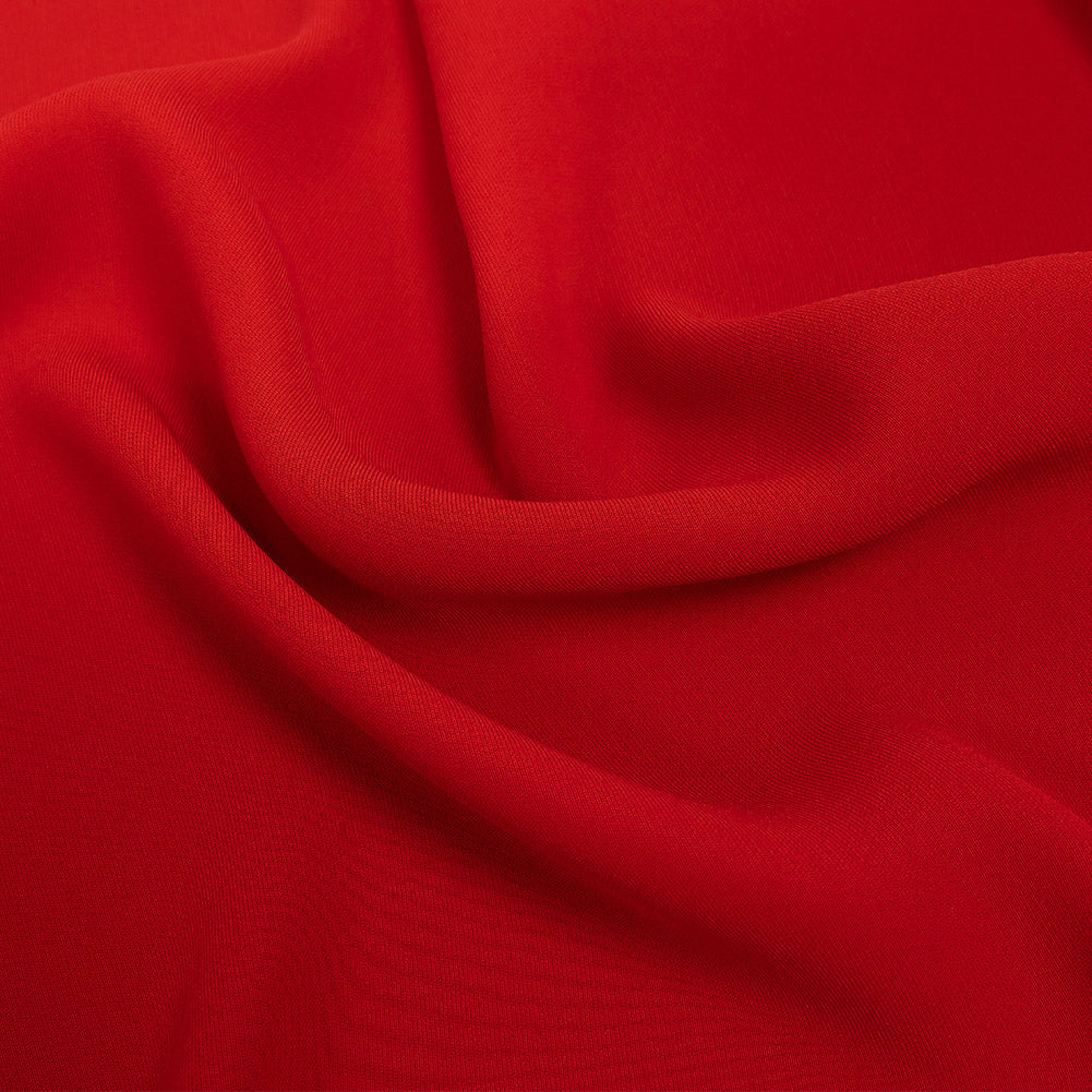 Polyester 4-Ply Crepe - Red - Suzie Collection Polyester 4-Ply Crepe - Red - Suzie Collection