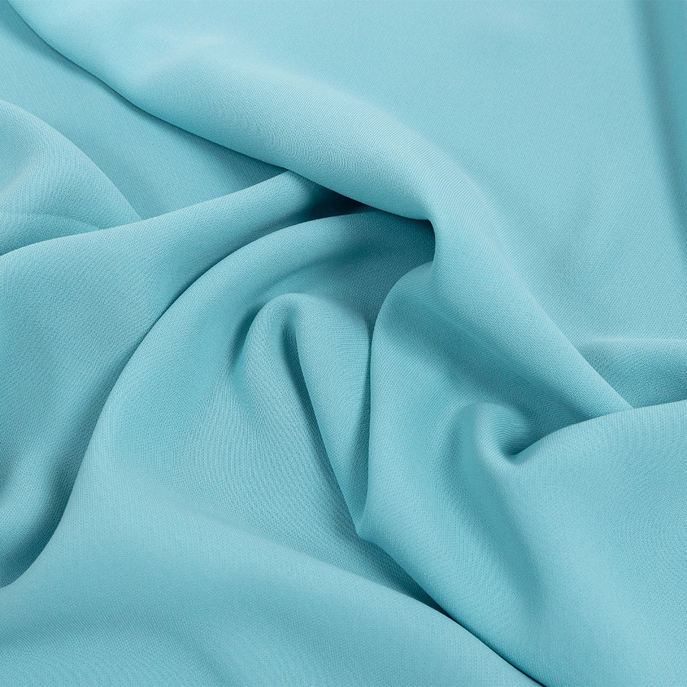 Polyester 4-Ply Crepe - Porcelain Blue - Suzie Collection Polyester 4-Ply Crepe - Porcelain Blue - Suzie Collection