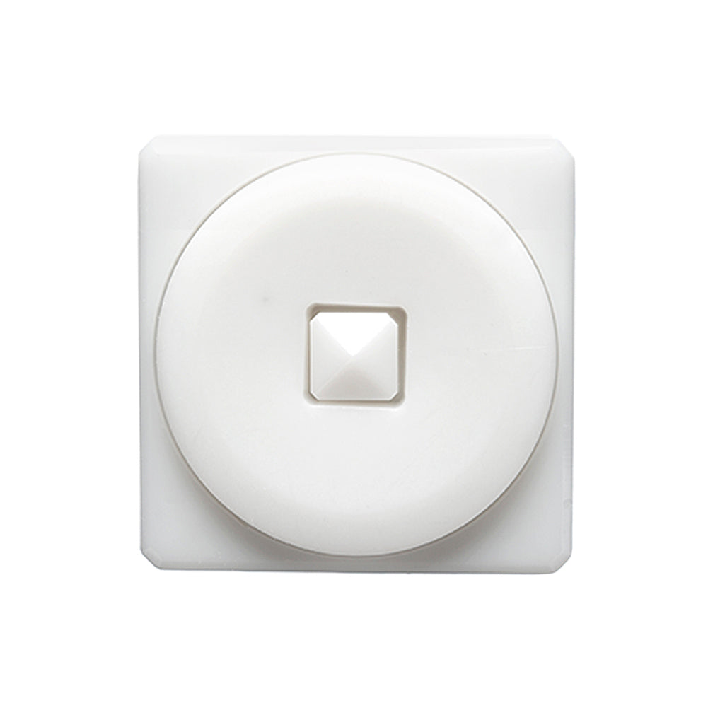White Circle in a Square 2-Piece Dimensional Shank Back Button - 38L/24mm White Circle in a Square 2-Piece Dimensional Shank Back Button - 38L/24mm