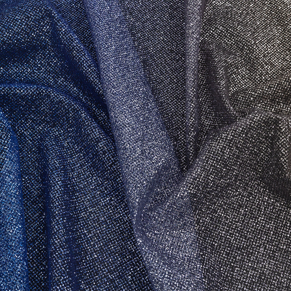 Ombre Tulle with Metallic Platinum Glitter - Royal Blue and Gold - Starlet Collection Ombre Tulle with Metallic Platinum Glitter - Royal Blue and Gold - Starlet Collection