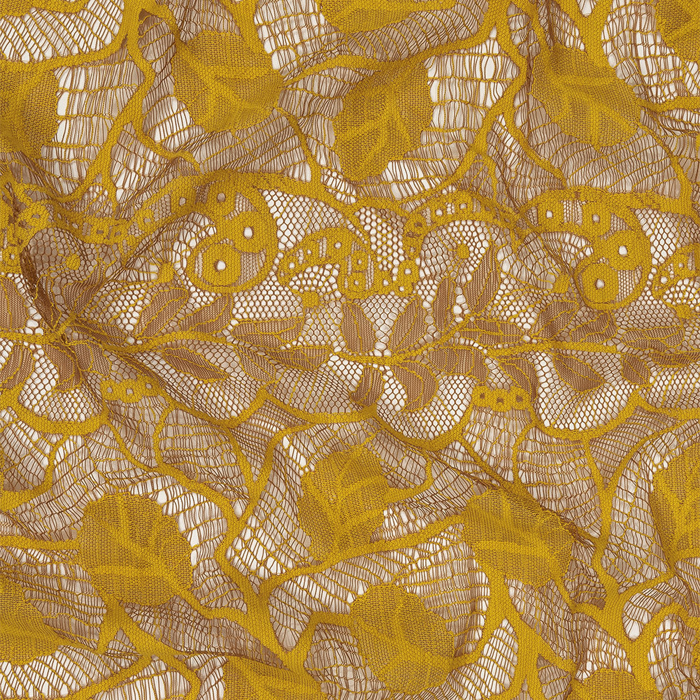 Lace Panel - Yellow and Brown Foliage Lace Panel - Yellow and Brown Foliage