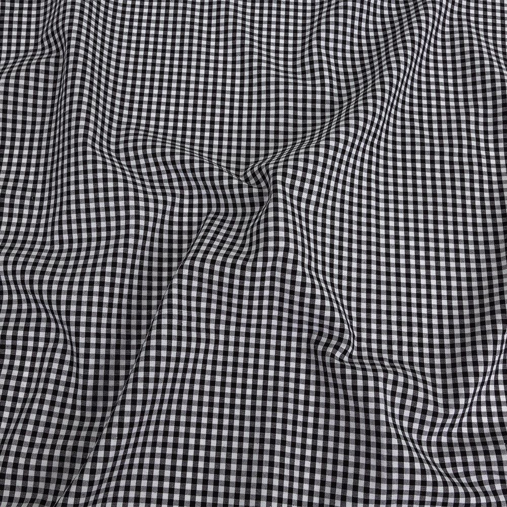 Organic Cotton Gingham 0.125" - Black - Campinas Collection Organic Cotton Gingham 0.125" - Black - Campinas Collection
