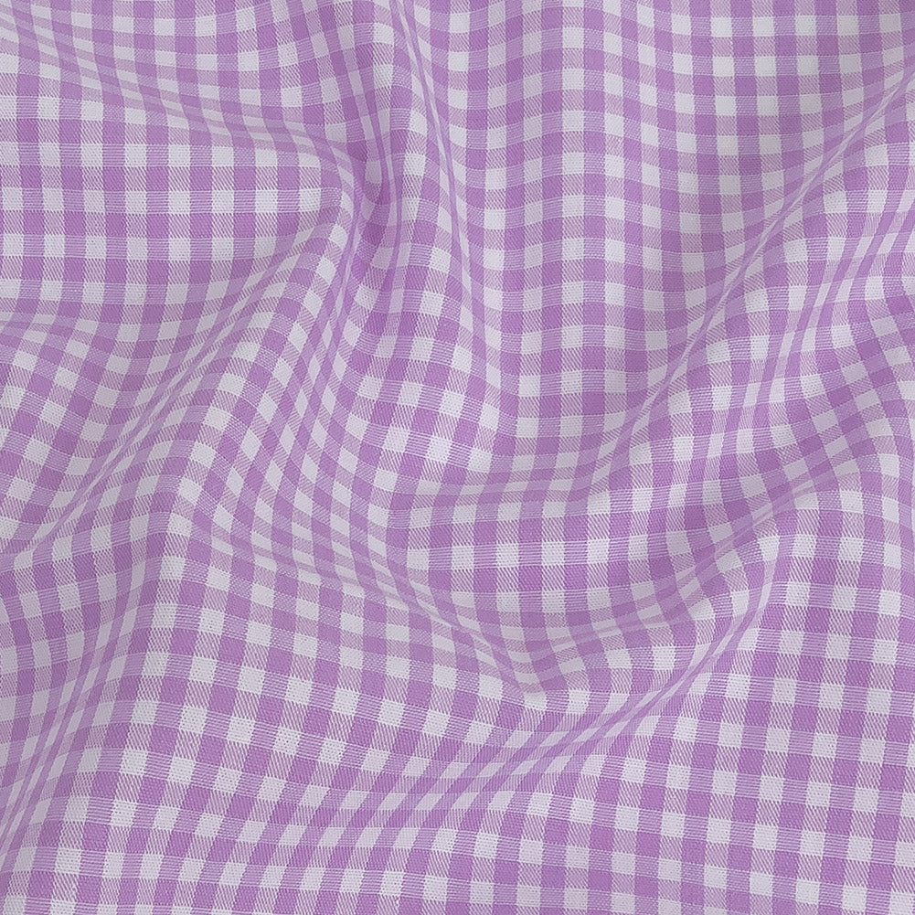 Organic Cotton Gingham 0.125" - Lavender - Campinas Collection - Detail Organic Cotton Gingham 0.125" - Lavender - Campinas Collection - Detail