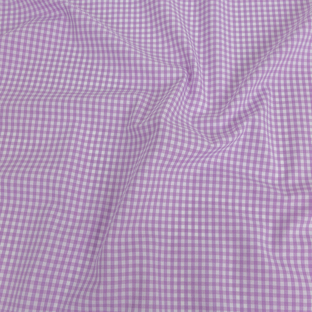Organic Cotton Gingham 0.125" - Lavender - Campinas Collection Organic Cotton Gingham 0.125" - Lavender - Campinas Collection