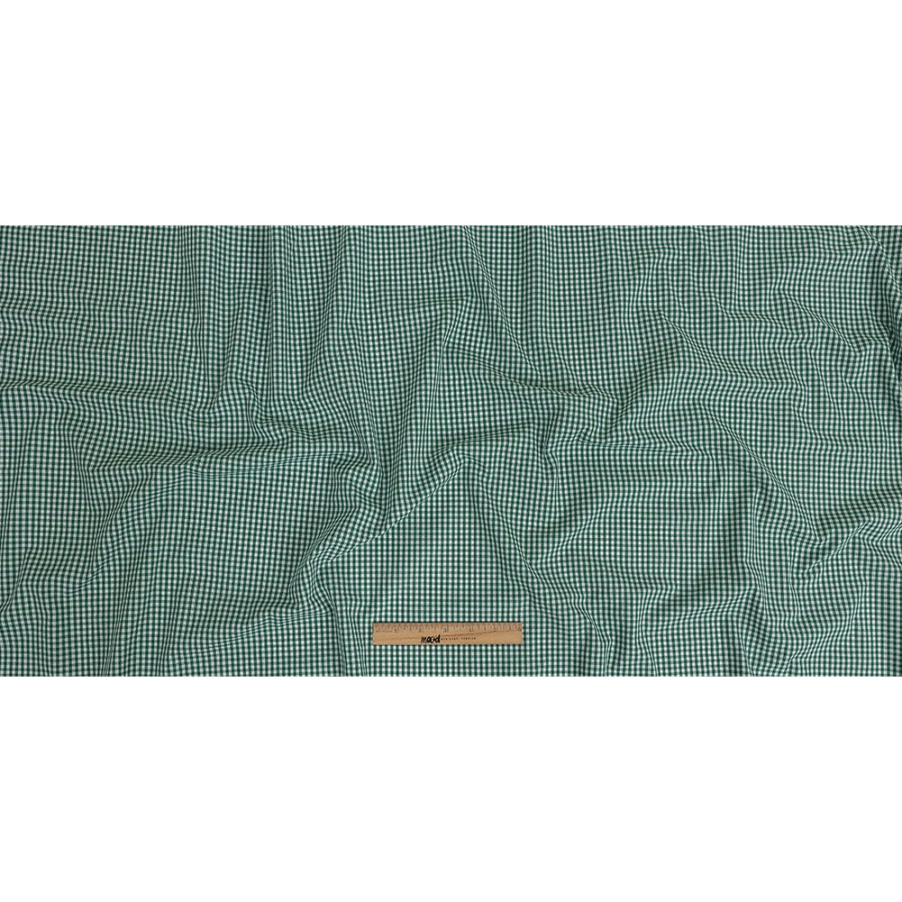 Organic Cotton Gingham 0.125" - Emerald - Campinas Collection - Full Organic Cotton Gingham 0.125" - Emerald - Campinas Collection - Full