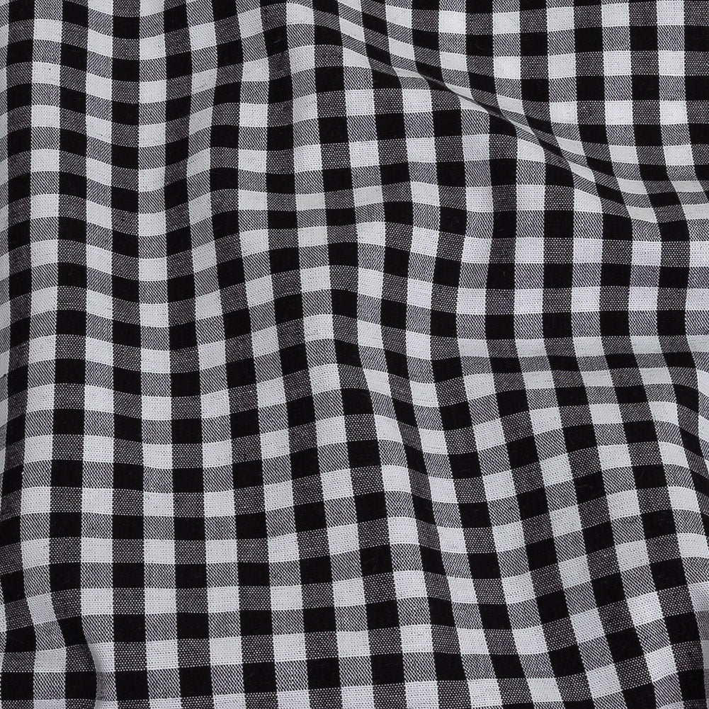 Cotton Gingham 0.25" - Black - Londrina Collection Detail Cotton Gingham 0.25" - Black - Londrina Collection Detail