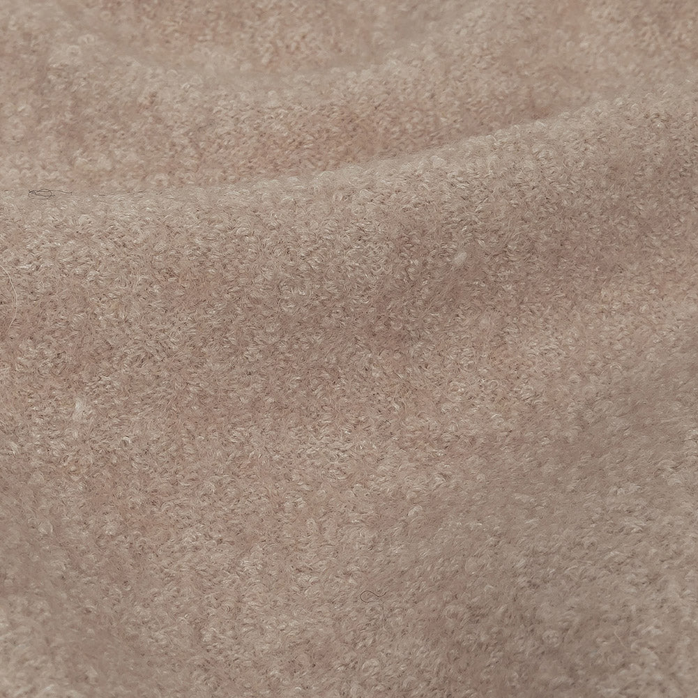 Boiled Wool Coating Fabric - Shell and Ivory Marbled - Ketil Collection - Detail Boiled Wool Coating Fabric - Shell and Ivory Marbled - Ketil Collection - Detail