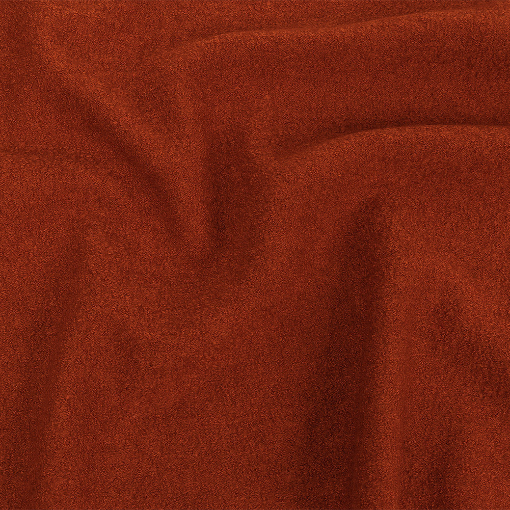 Boiled Wool Coating Fabric - Terracotta - Ketil Collection Boiled Wool Coating Fabric - Terracotta - Ketil Collection