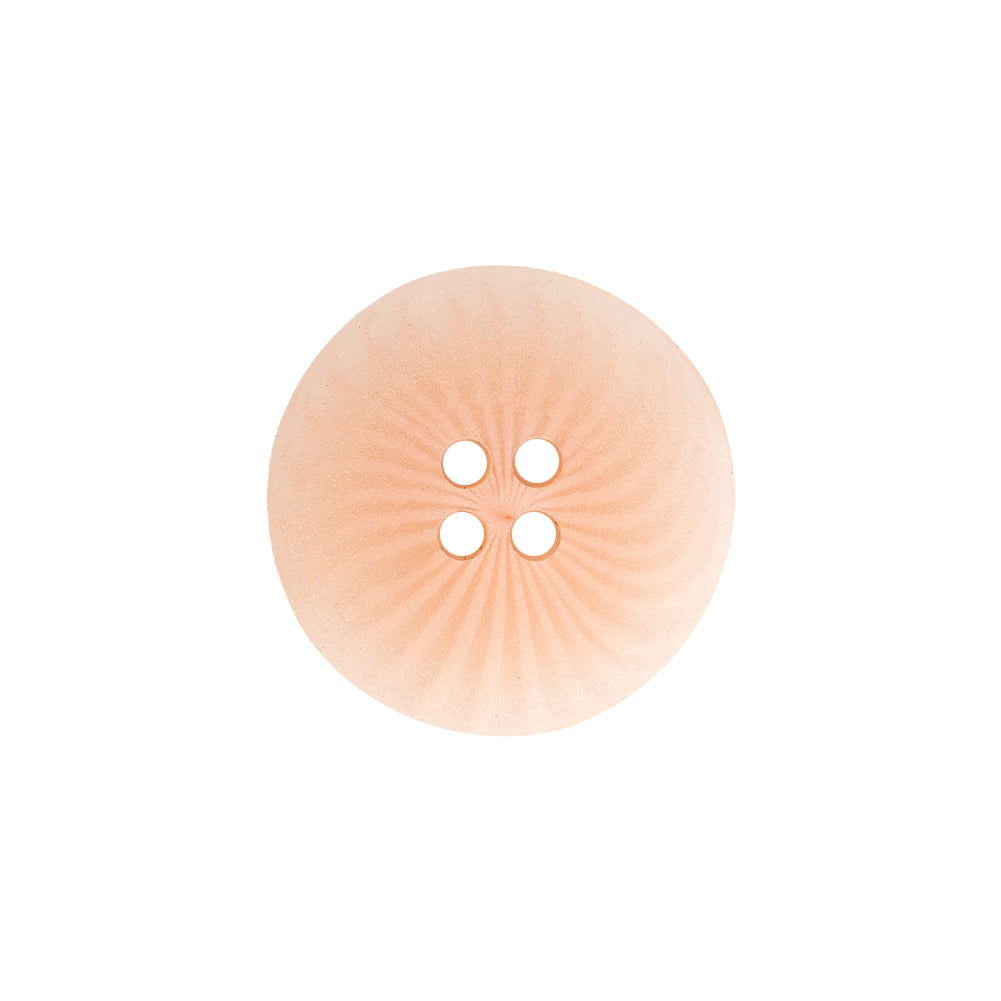 Transparent and Peach Swirls 4-Hole Low Convex Top Button - 32L/20mm Transparent and Peach Swirls 4-Hole Low Convex Top Button - 32L/20mm
