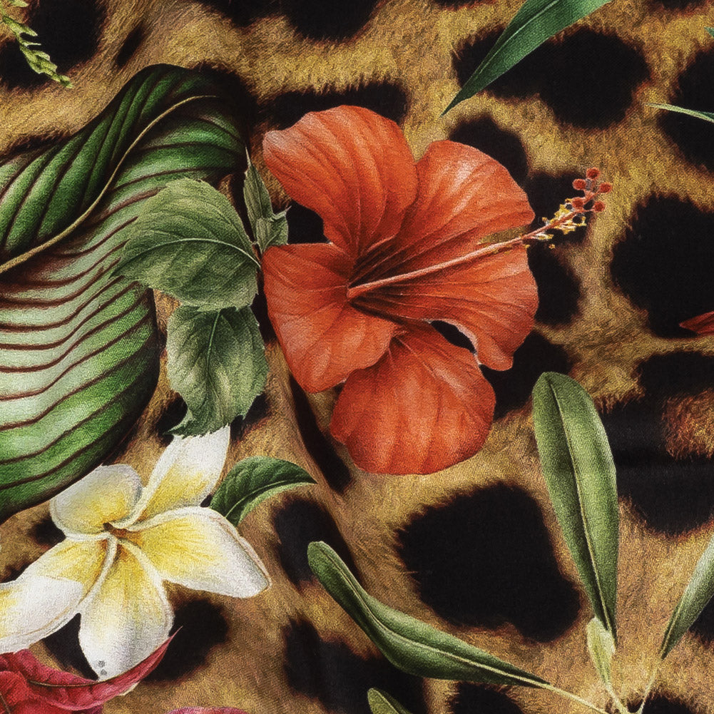 Mercerized Organic Egyptian Cotton Shirting - Floral and Fauna - Ravello Collection - Detail Mercerized Organic Egyptian Cotton Shirting - Floral and Fauna - Ravello Collection - Detail
