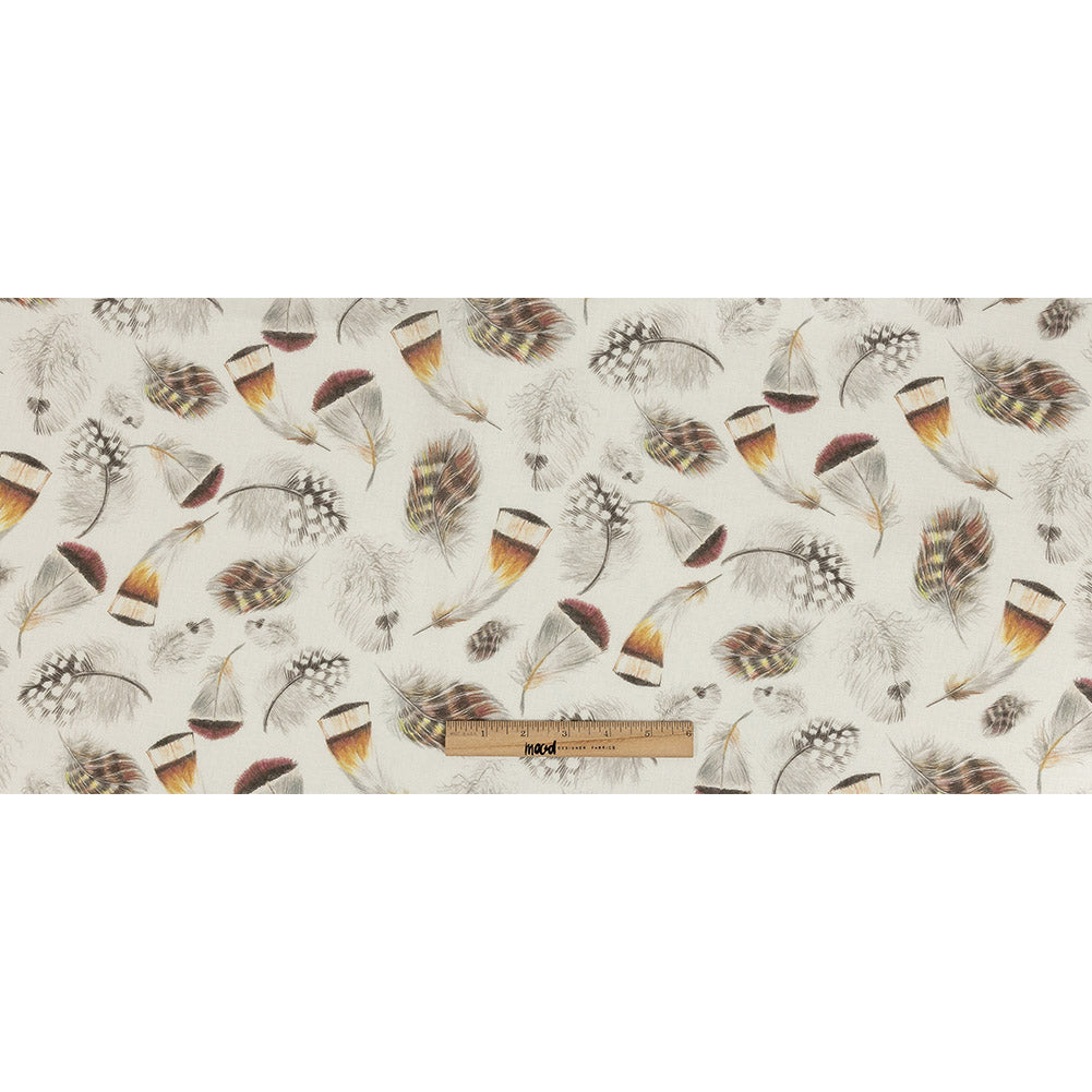 Floating Feathers Printed Linen Woven Full Floating Feathers Printed Linen Woven Full