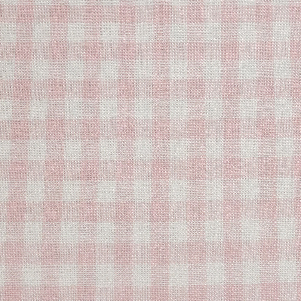 Linen Gingham - Candy Pink and White - Torres Collection Full Linen Gingham - Candy Pink and White - Torres Collection Full