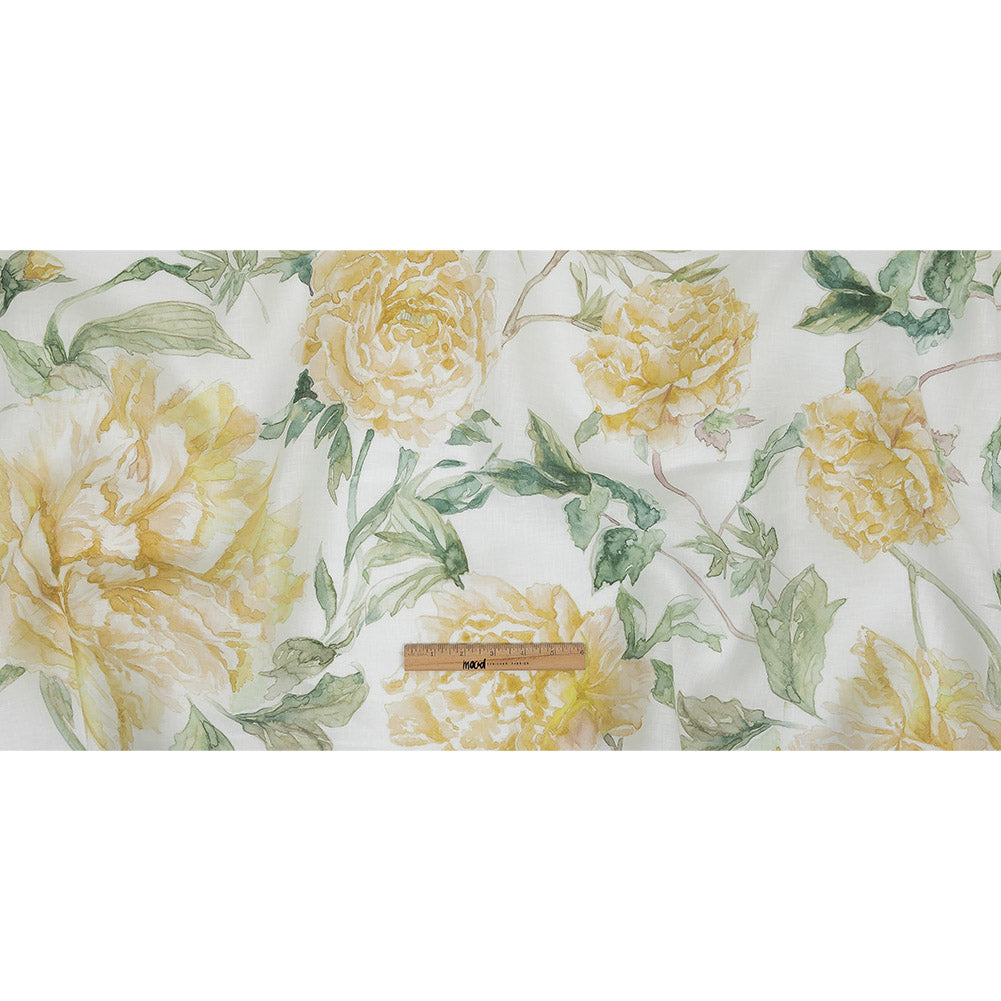 Maize Mums Printed Linen Woven Full Maize Mums Printed Linen Woven Full