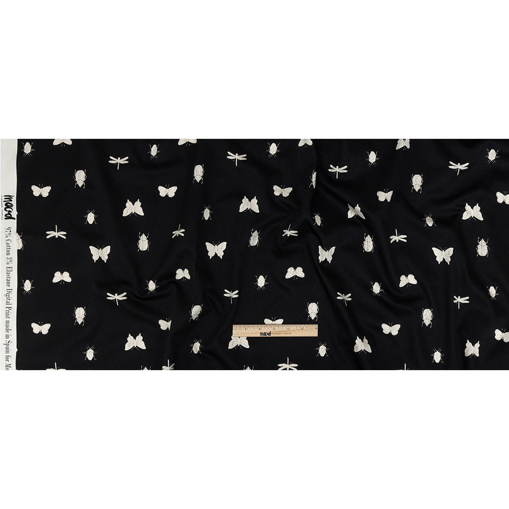 Mood Exclusive Black Porchlight Entomology Stretch Cotton Sateen Full Mood Exclusive Black Porchlight Entomology Stretch Cotton Sateen Full