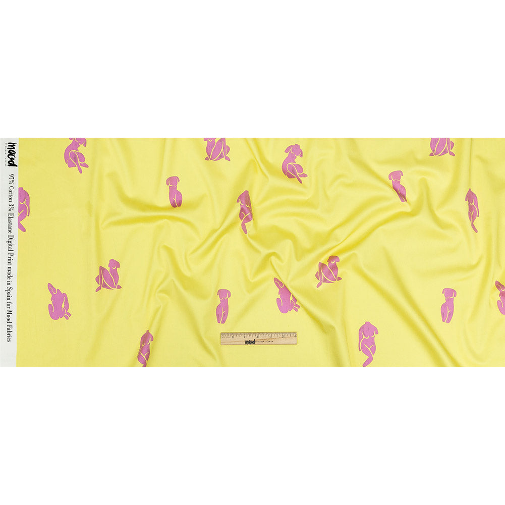 Mood Exclusive Yellow All Figured Out Stretch Cotton Sateen Full Mood Exclusive Yellow All Figured Out Stretch Cotton Sateen Full