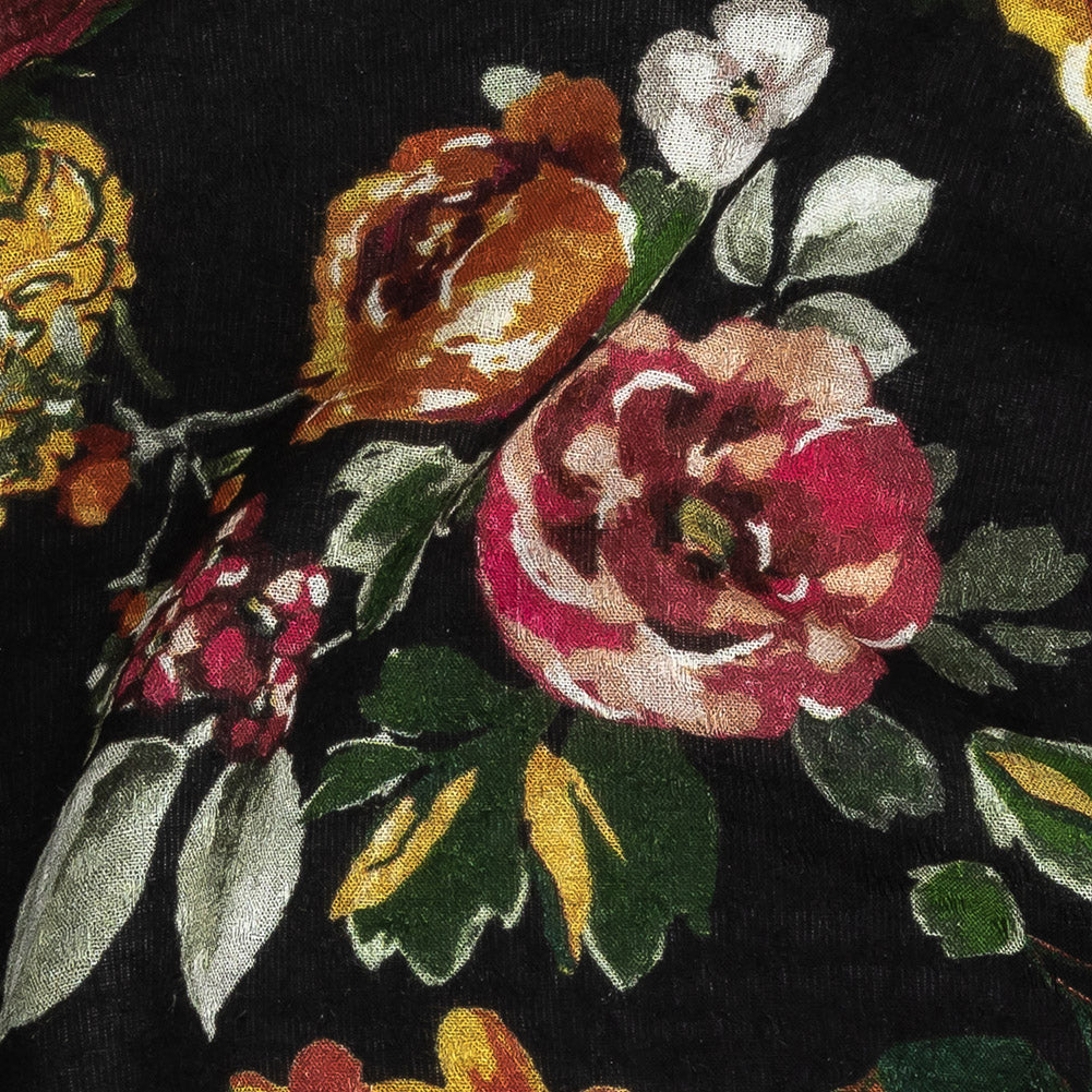 Mood Exclusive Black Rosaceous Resolution Spotted Viscose Jacquard Detail Mood Exclusive Black Rosaceous Resolution Spotted Viscose Jacquard Detail