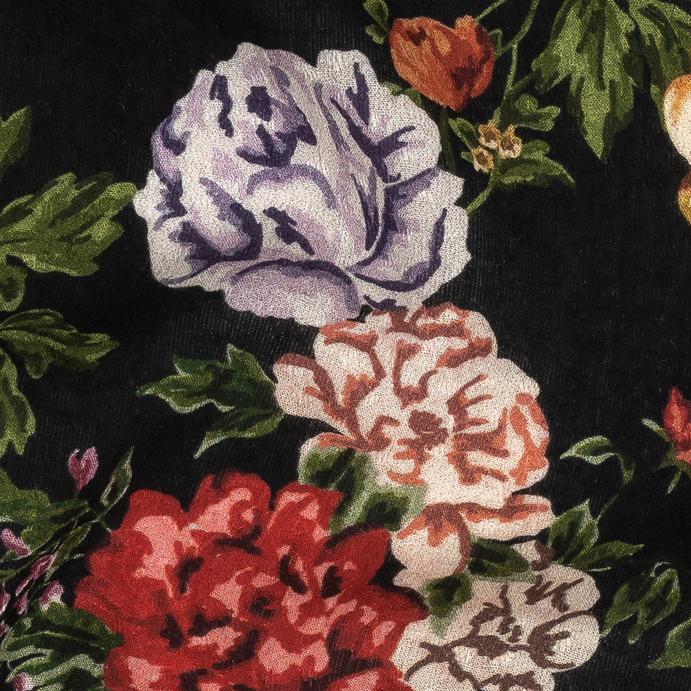 Mood Exclusive Black Floriferous Fantasy Spotted Viscose Jacquard Detail Mood Exclusive Black Floriferous Fantasy Spotted Viscose Jacquard Detail