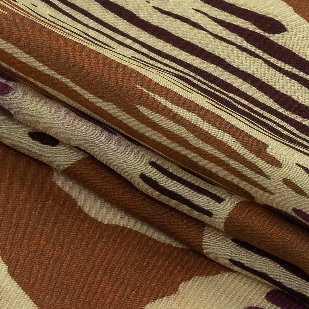 Mood Exclusive Yellow and Orange Texture Transverse Viscose Twill Folded Mood Exclusive Yellow and Orange Texture Transverse Viscose Twill Folded