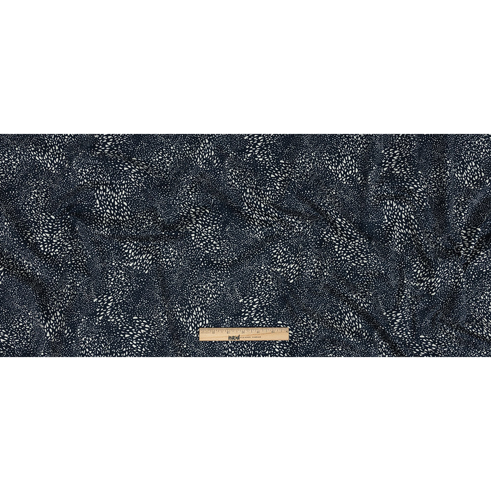 Mood Exclusive Navy Windswept Fields Stretch Cotton Sateen Full Mood Exclusive Navy Windswept Fields Stretch Cotton Sateen Full