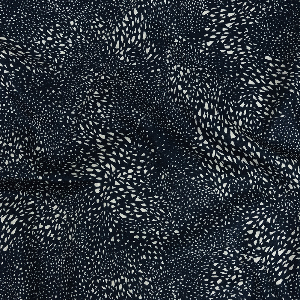 Mood Exclusive Navy Windswept Fields Stretch Cotton Sateen Mood Exclusive Navy Windswept Fields Stretch Cotton Sateen