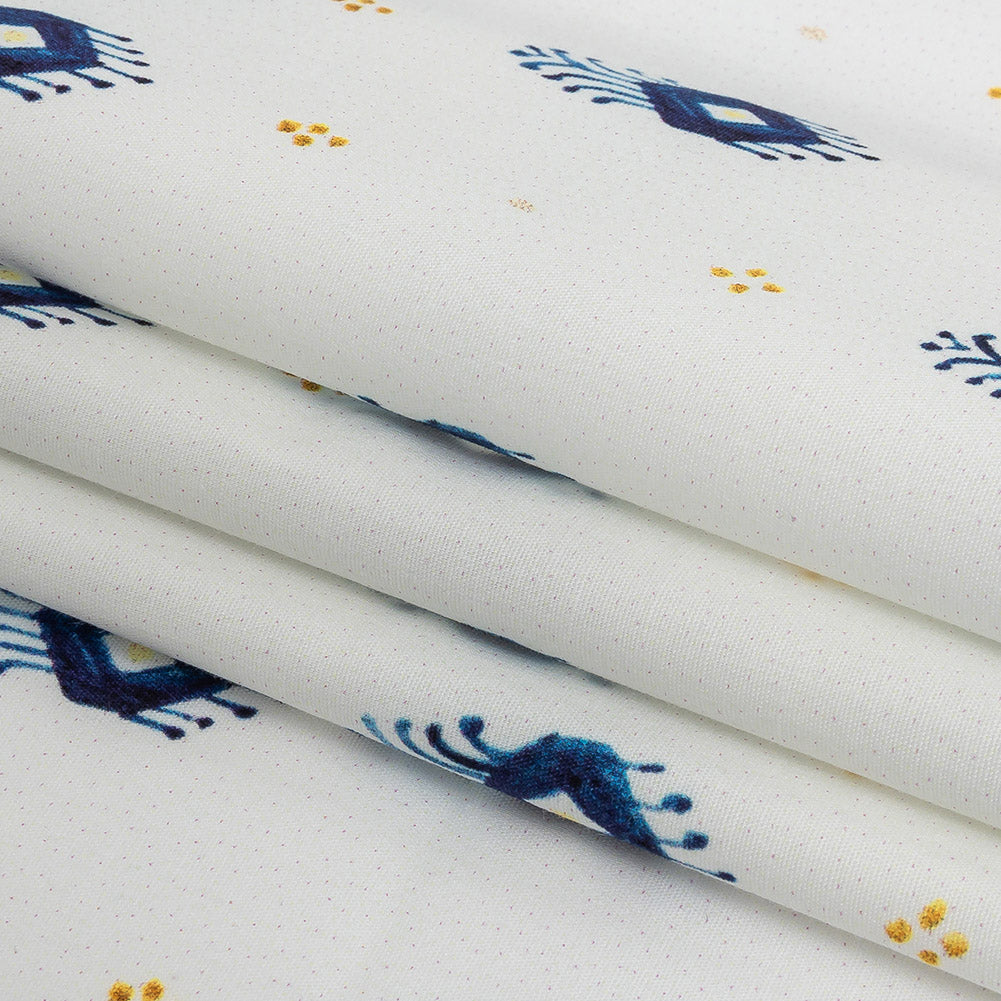 Mood Exclusive White Evil Eye Stretch Cotton Poplin Folded Mood Exclusive White Evil Eye Stretch Cotton Poplin Folded