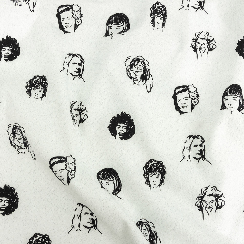 Mood Exclusive White Talking Heads Stretch Brushed Cotton Twill Mood Exclusive White Talking Heads Stretch Brushed Cotton Twill
