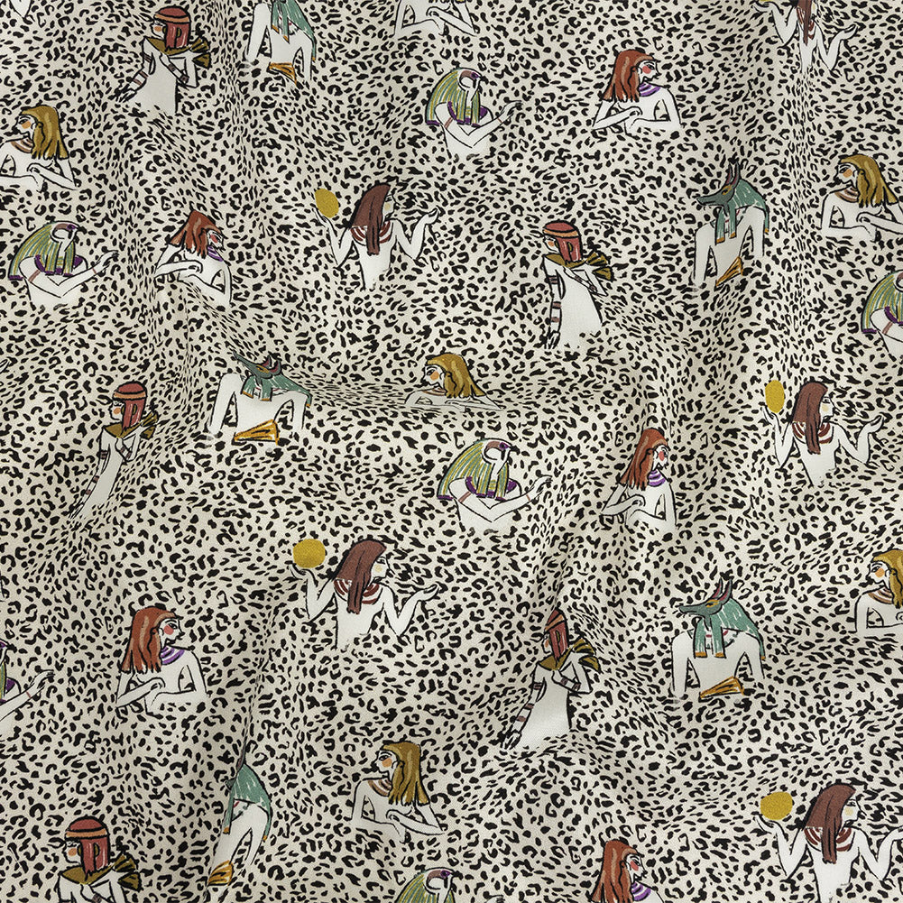 Mood Exclusive Cheetah Realm of Anubis Stretch Brushed Cotton Twill Mood Exclusive Cheetah Realm of Anubis Stretch Brushed Cotton Twill