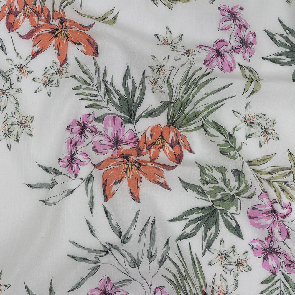 Mood Exclusive White Delicate Indulgence Crinkled Cotton Voile Mood Exclusive White Delicate Indulgence Crinkled Cotton Voile