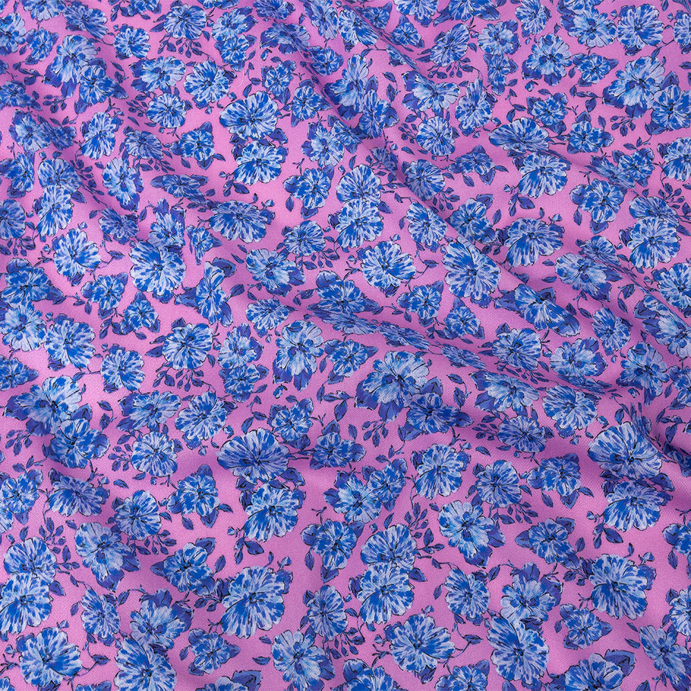Mood Exclusive Pink Parisian Perennials Cotton Voile Mood Exclusive Pink Parisian Perennials Cotton Voile