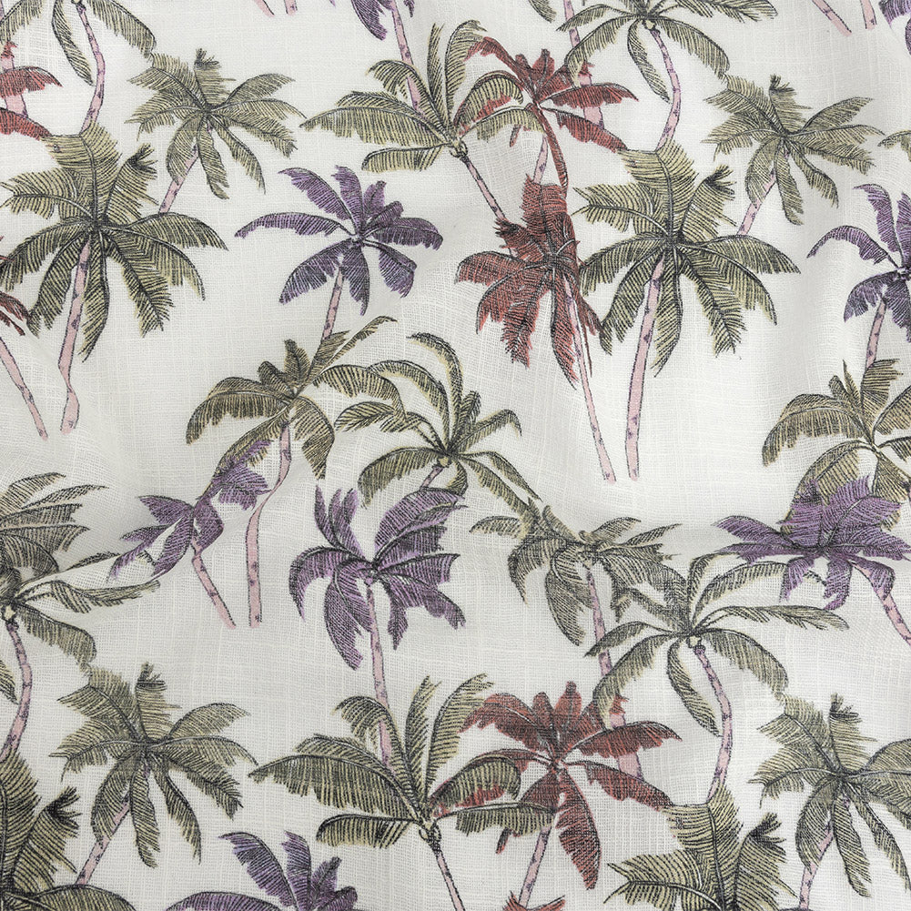 Mood Exclusive Purple and Red Casual Coronation Cotton and Viscose Gauze Mood Exclusive Purple and Red Casual Coronation Cotton and Viscose Gauze