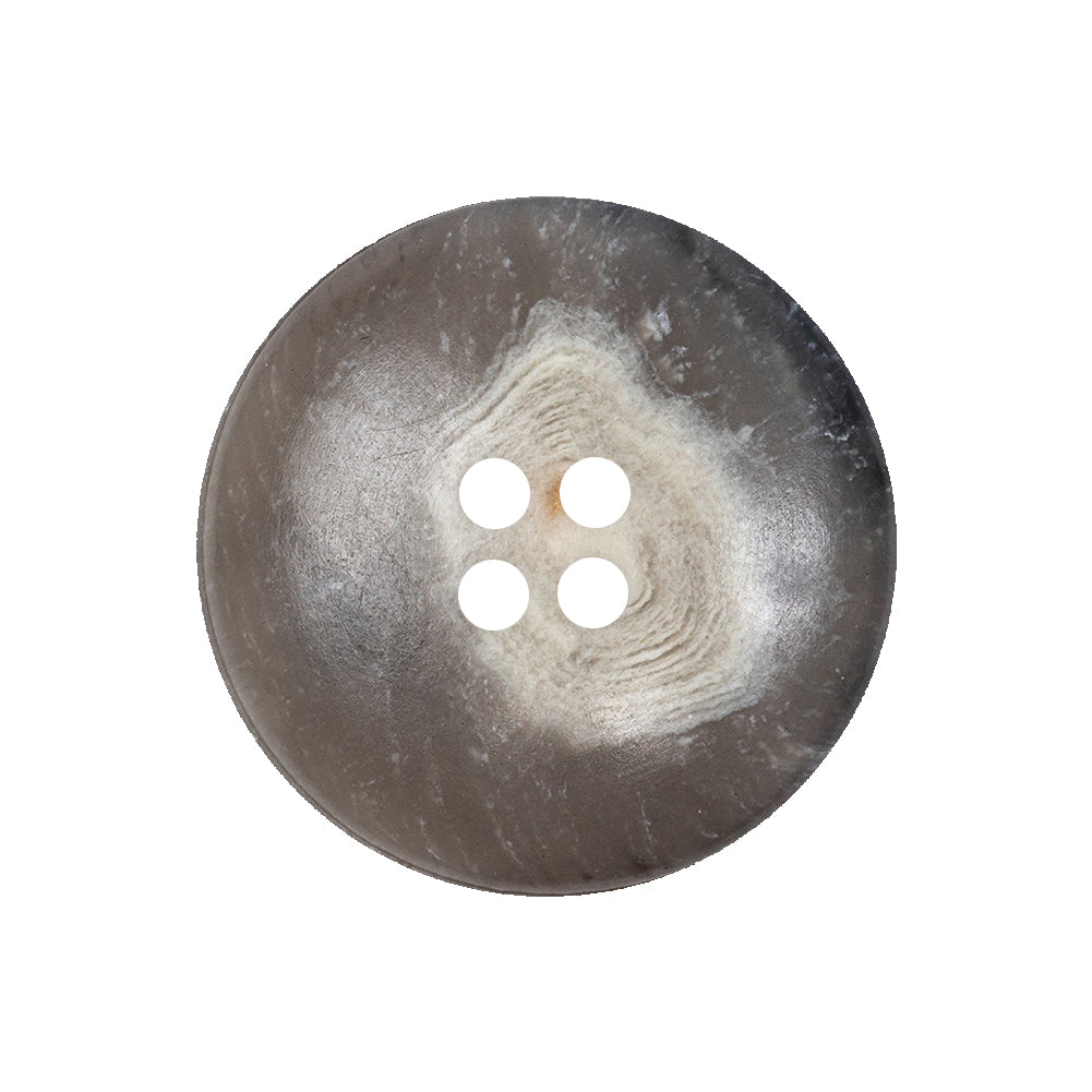 Beige, Gray and Brown Swirl Weathered 4-Hole Plastic Button - 40L/25.5mm Detail Beige, Gray and Brown Swirl Weathered 4-Hole Plastic Button - 40L/25.5mm Detail