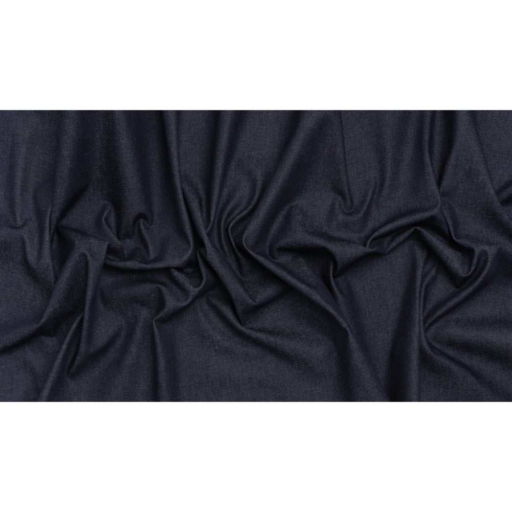 Medium Weight Stretch Cotton Denim - Dark Blue - Deadstock - Full Medium Weight Stretch Cotton Denim - Dark Blue - Deadstock - Full